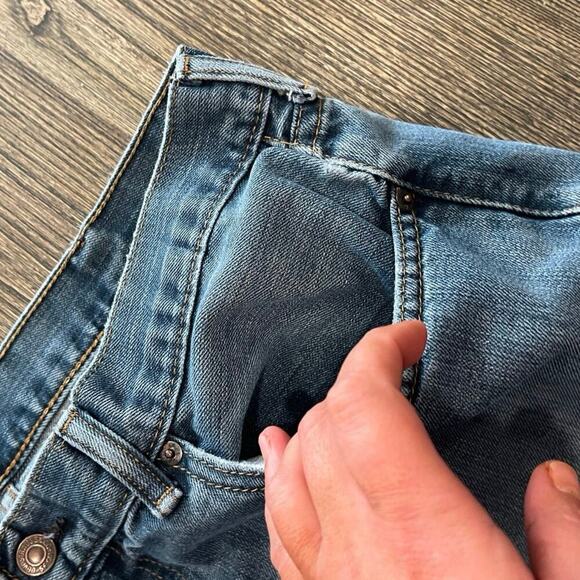 Levi Strauss & Co Mens Straight Jeans Mid-Rise Denim Medium Wash Blue Size 38x30 - Picture 5 of 11